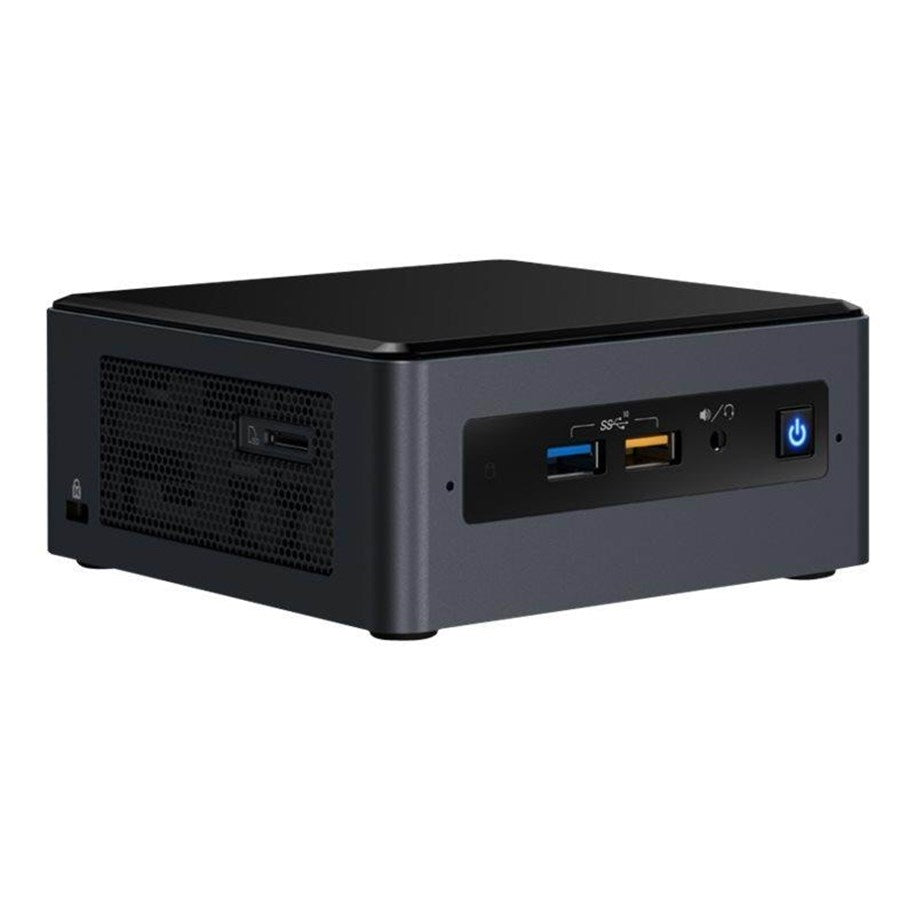 Logitech BASE Microsoft Teams Rooms (بدون AV) مع Tap + Intel NUC - مجموعة مؤتمرات الفيديو - مع Intel NUC NUC8i7BEH (الجيل الثامن Core i7 8GB RAM 240GB SSD) JumpStart (90 يومًا)