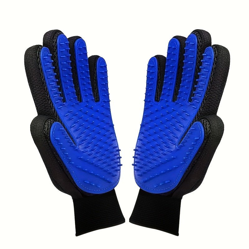 2pcs Pet Grooming Gloves, Deshedding and Massaging Grooming Gloves, Suitable for Dogs and Cats as a Tool for Removing Loose Fur, Cat Cleaning and Grooming Glove, Pet Grooming Massage and Petting Glove, Deshedding Glove Brush