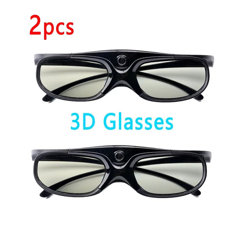 2PCS/1PC Universal 3D Glasses For Xgimi Z3/Z4/Z6/H2 Nuts G1/P2 Active Shutter 96 - 144HZ Rechargeable BenQ Acer DLP LINK Projector