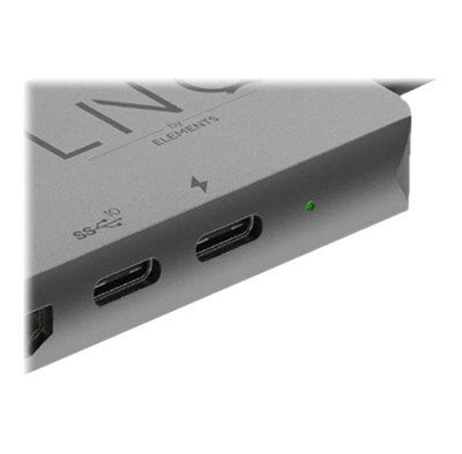 LINQ byELEMENTS 8in1 Pro USB-C 10Gbps Multiport Hub with 4K HDMI Ethernet and Card Reader