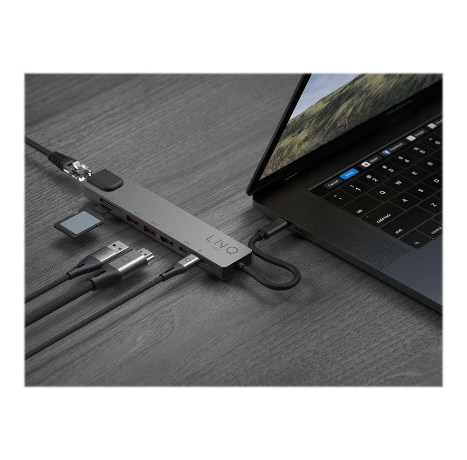 7in1 Pro USB-C 10Gbps Multiport Hub with 4K HDMI and Card Reader –  LINQbyELEMENTS