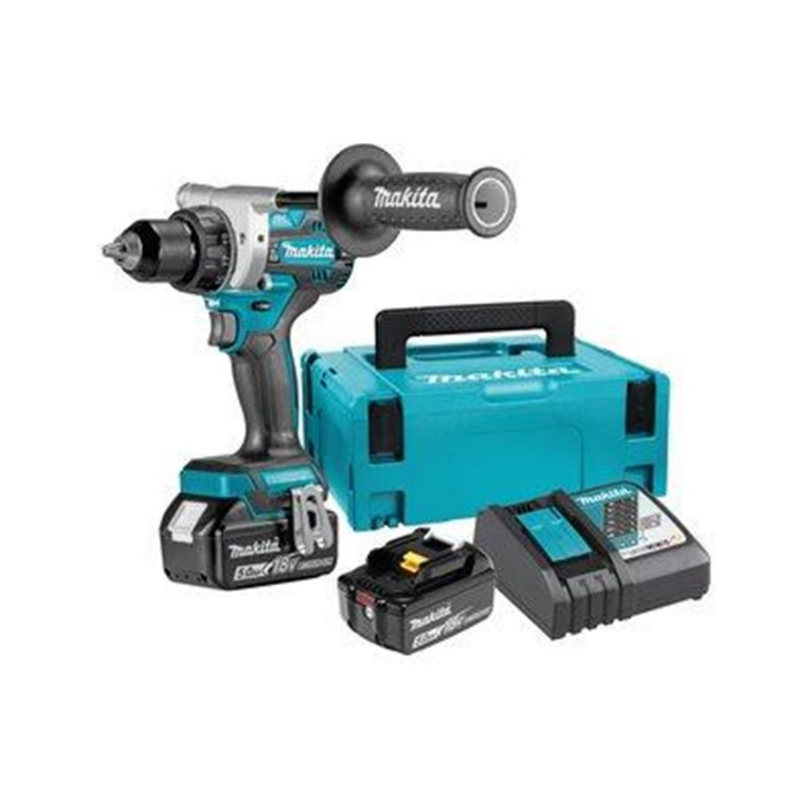 Makita DDF486RTJ - screwdriver - cordless - 2-speed - 2 batteries