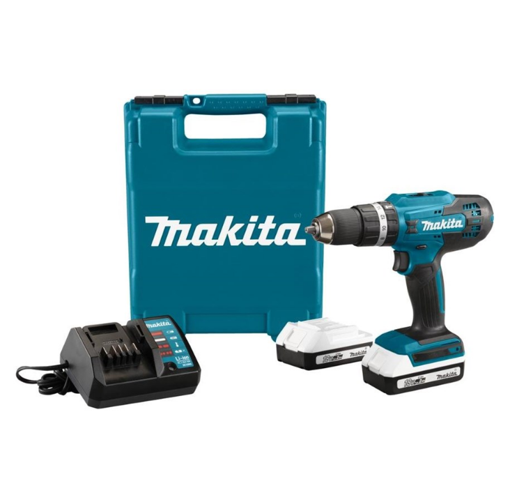 Makita HP488DWAE drill/driver 18 V 2 x 2 Ah batteries