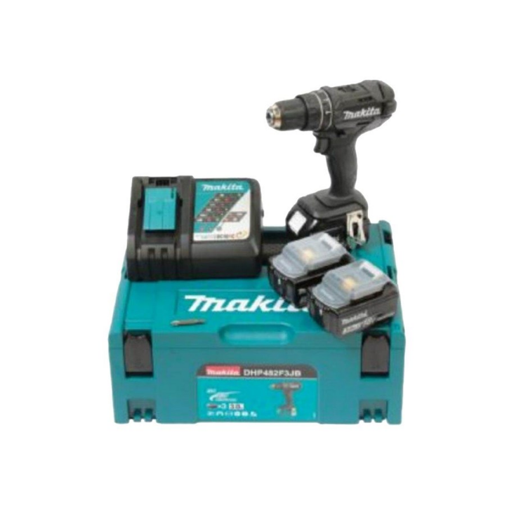 Makita DHP482F3JB black Cordless Combi Drill