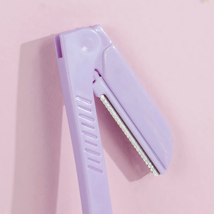 Brushworks Precision Eyebrow Razor Pastel