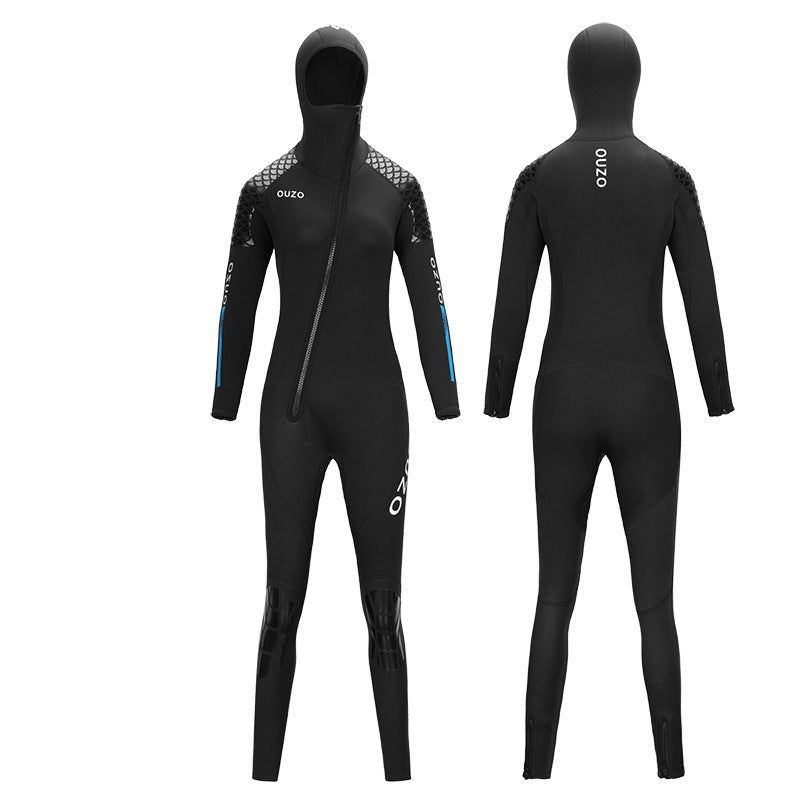 3MM diving suit men's and women's thickened diving suit men's warm hooded swimming wet suit surfing suit jellyfish suit