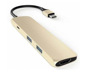 Satechi Slim USB-C MultiPort Adapter with 4K HDMI - Gold
