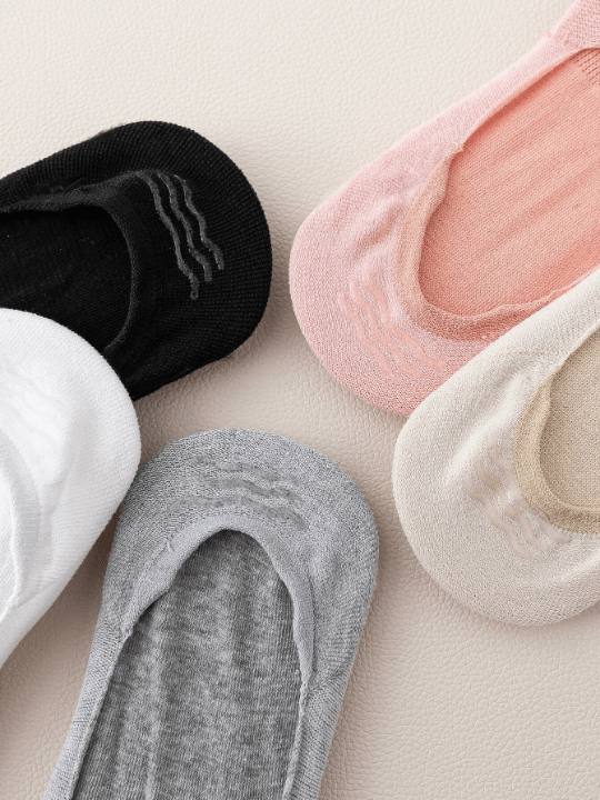 5pairs Solid Invisible Socks - Lolli World Marketplace