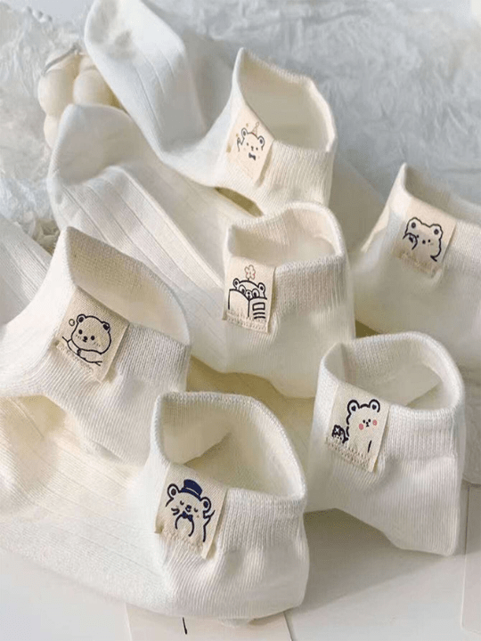 5pairs/Set Breathable And Sweat - Absorbent Middle Tube Socks (Random Colors) - Lolli World Marketplace