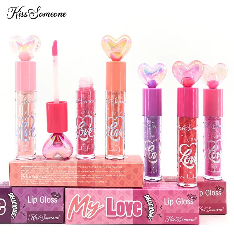 6 - set color change Lip Glaze - Glossy Finish, Sparkle Shine, Long - Lasting, Non - Sticky Paste for All Skin Types, Easy Application