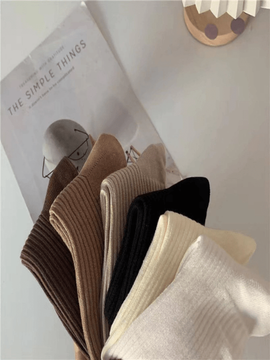 6pairs Random Delivery Breathable And Sweat - Absorbing Mid - Calf Socks - Lolli World Marketplace