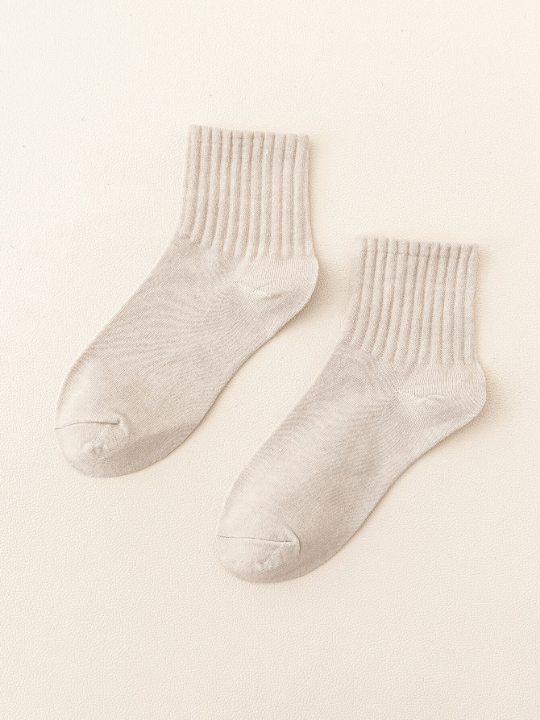 6pairs Solid Crew Socks - Lolli World Marketplace