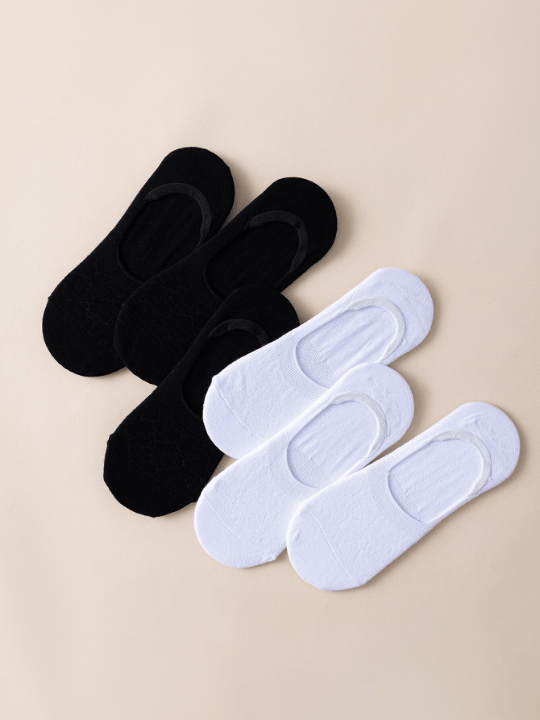 6pairs Solid Invisible Socks - Lolli World Marketplace