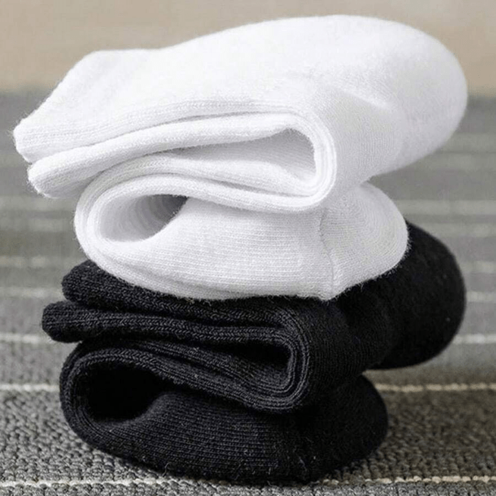 6pairs Women's Mid - calf Socks With High Elasticity And Waistband, Suitable For Daily Use - Lolli World Marketplace