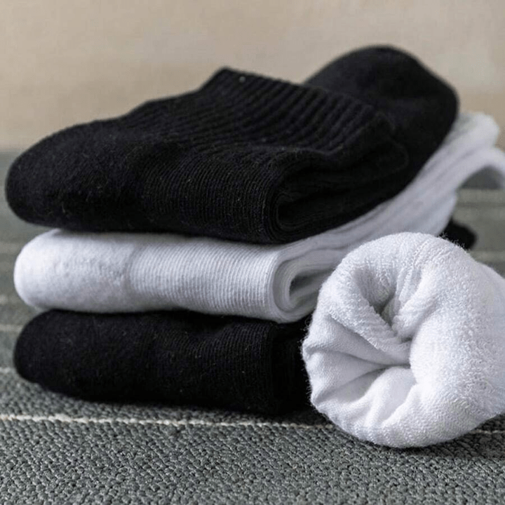 6pairs Women's Mid - calf Socks With High Elasticity And Waistband, Suitable For Daily Use - Lolli World Marketplace