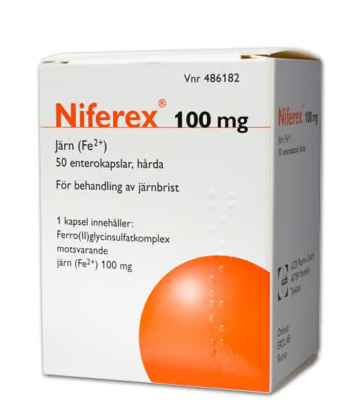 Niferex Enterocapsule 100 mg 50 pcs