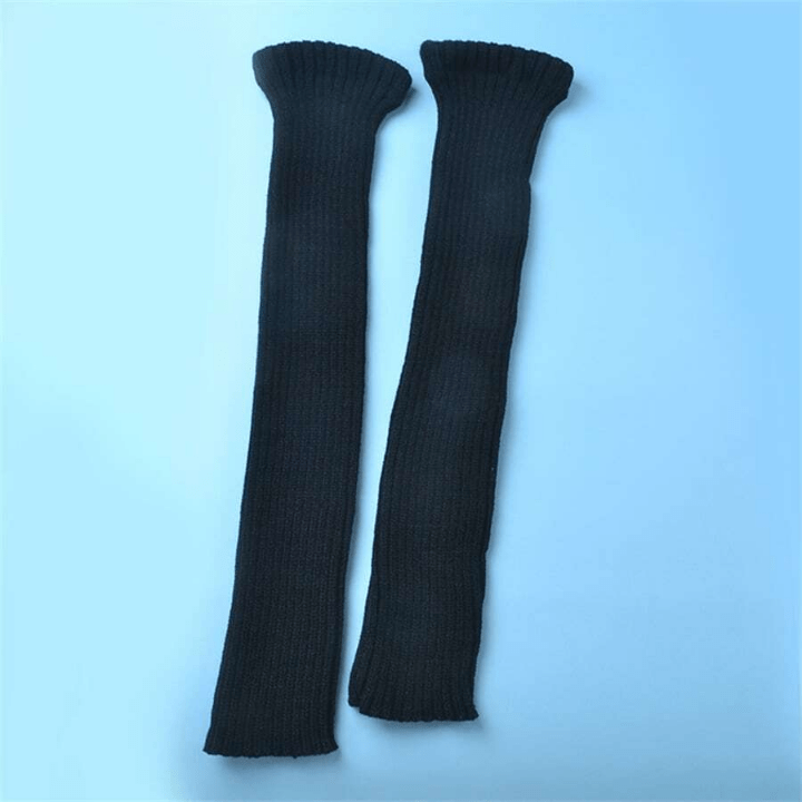 70cm Thickened And Lengthened Japanese Style Jk Lady's Knitted Leg Warmers For Autumn, Winter - Lolli World Marketplace