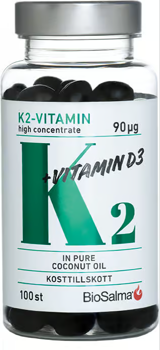 BioSalma K2 90µg + Vitamin D3 25µg 100 capsules