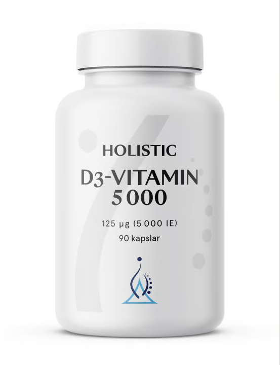 Holistic Vitamin D3 5000 (125µg) 90 Veggie Capsules