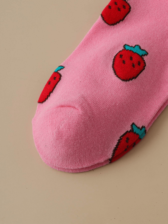8 Pairs/set Women's Fruit Patterned Casual Short Socks - Lolli World Marketplace