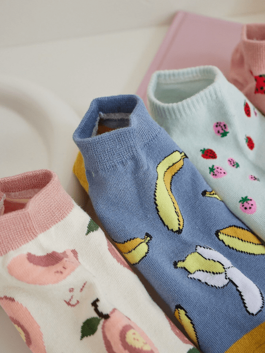 8pairs Fruit Pattern Ankle Socks - Lolli World Marketplace