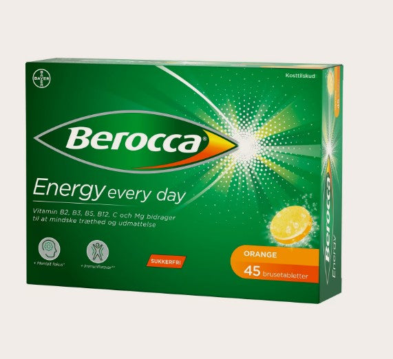 Berocca Energy Orange 45 effervescent tablets