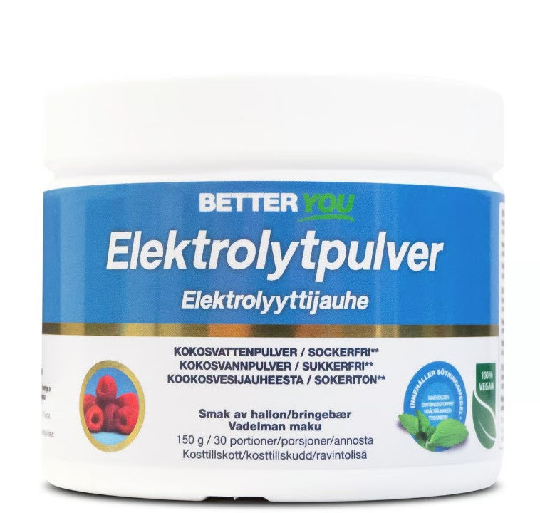 Better You Electrolyte Powder Raspberry 150g