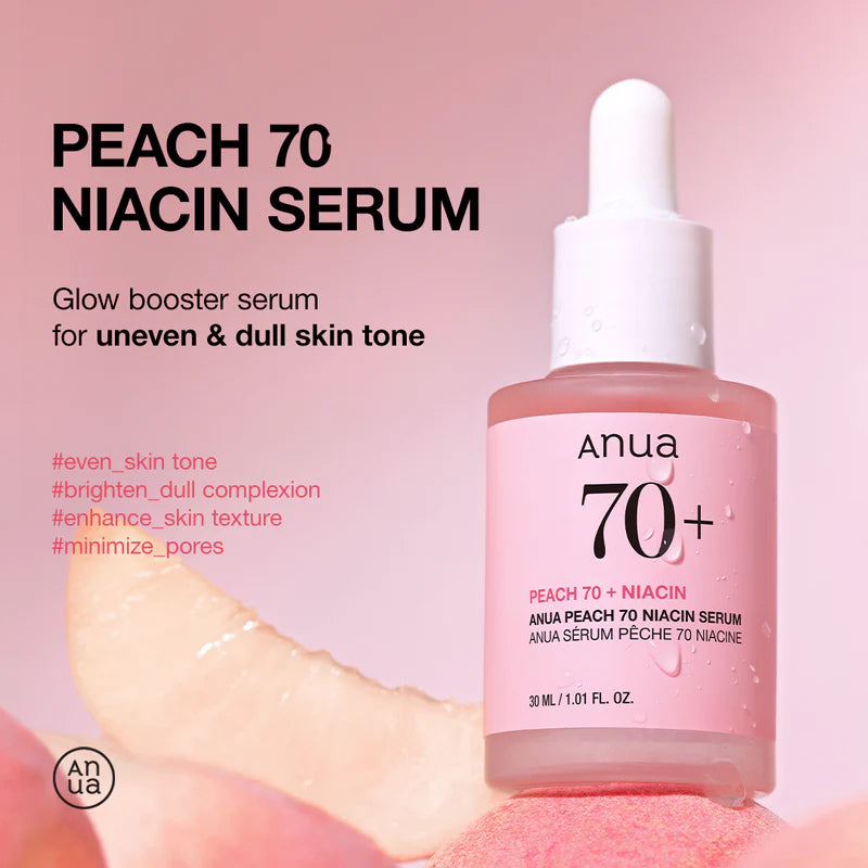 Anua Peach 70% Niacinamide K-Beauty Serum