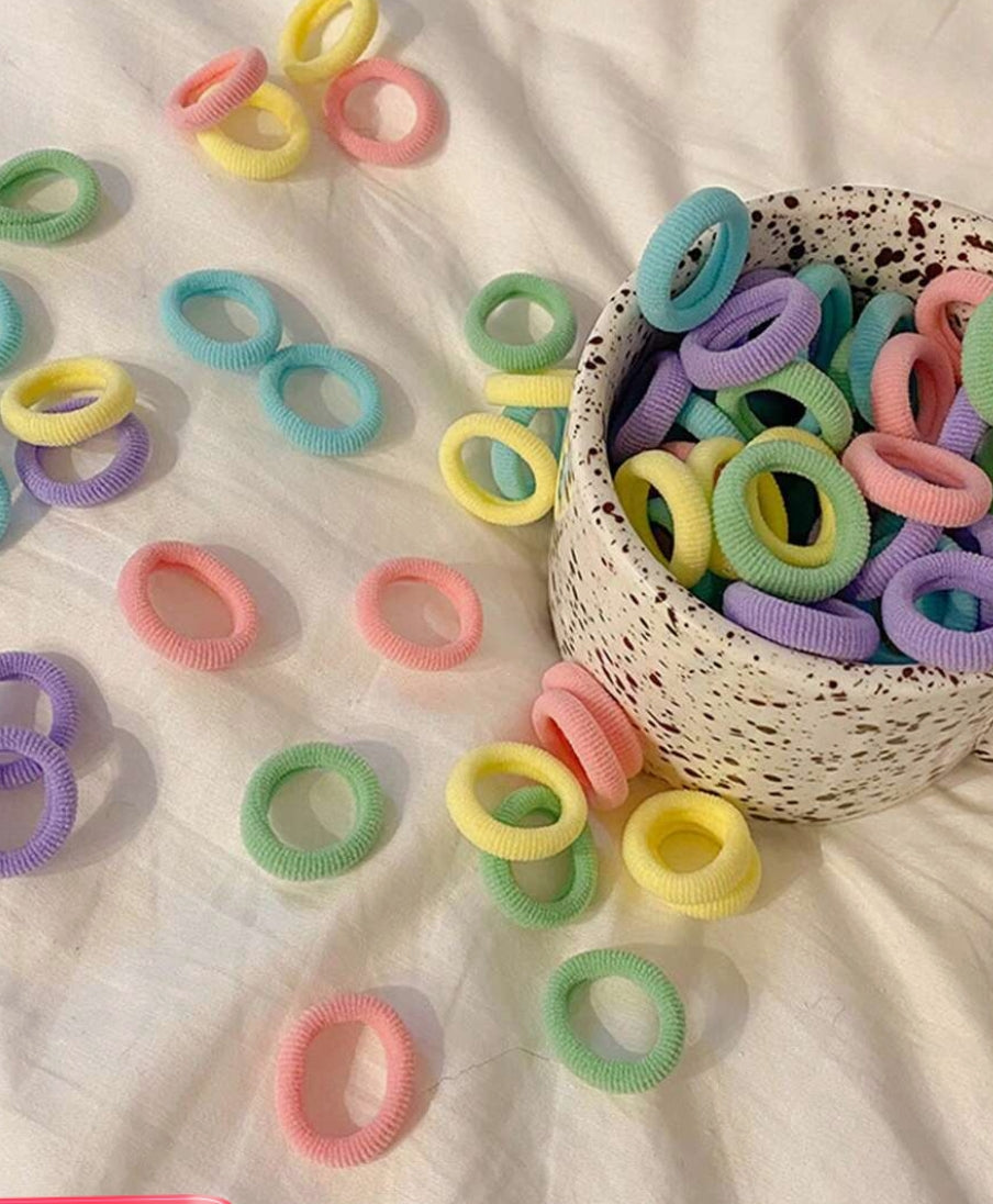 100 Pieces Children's Rubber Bands