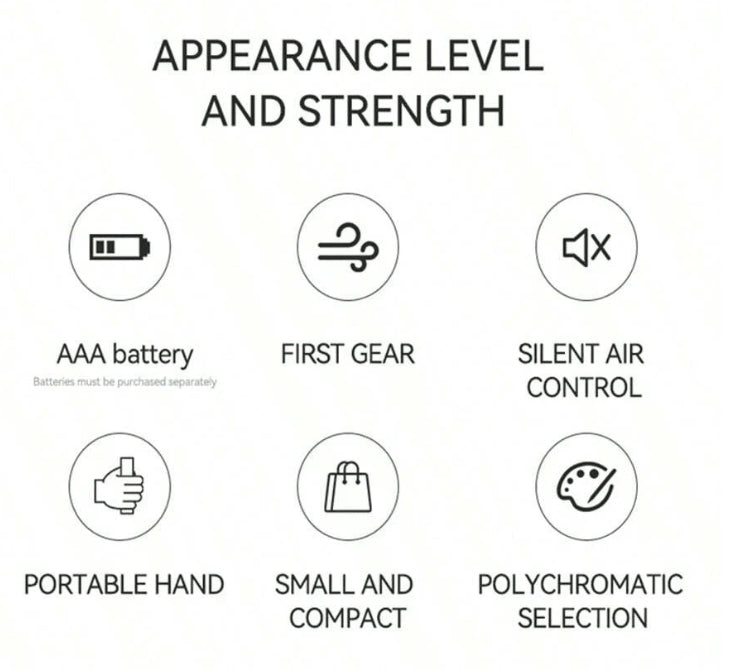 Mini Portable Fan, Lightweight Handheld Fan