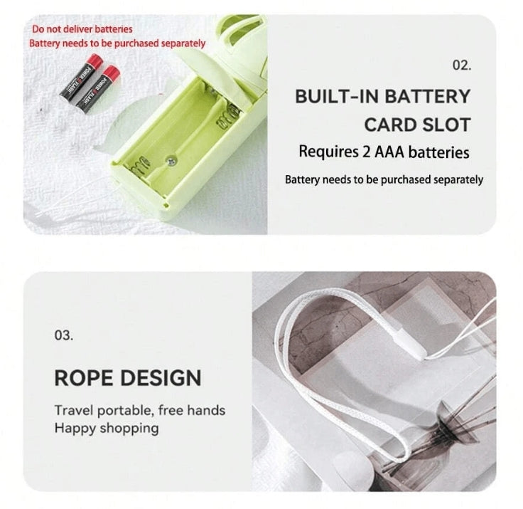 Mini Portable Fan, Lightweight Handheld Fan