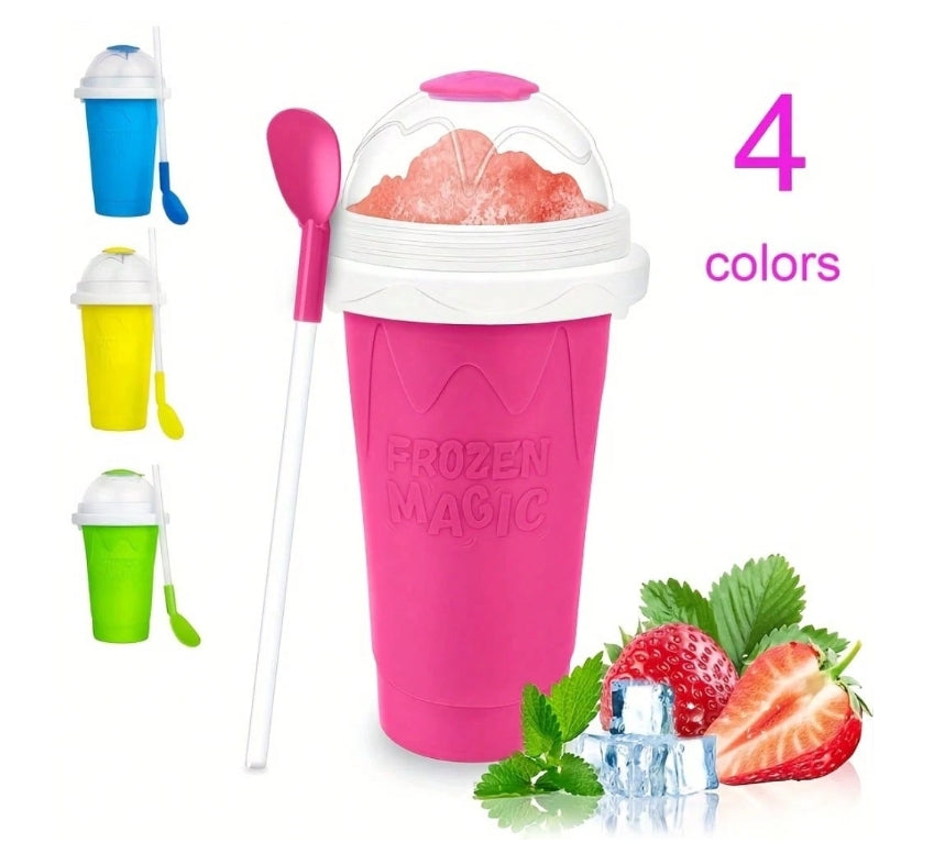 Quick-Freeze Magic Slushy Smoothies, Juices, Soda, Milkshake, And Ice Cream Maker