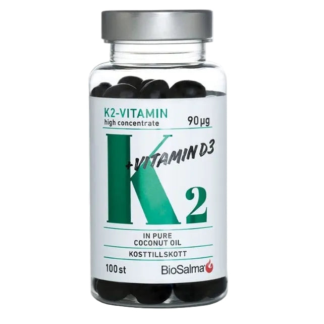 BioSalma K2 90μg + Vitamin D3 25μg 100 capsules