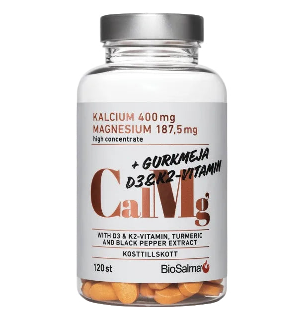 BioSalma Calcium & Magnesium + Turmeric, D3 & K2 120 tablets