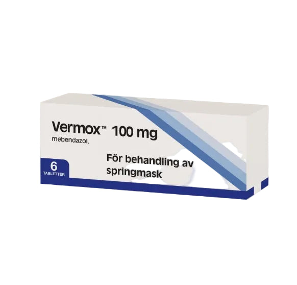 Vermox Treatment of Pinworms 100 mg 6 tablets