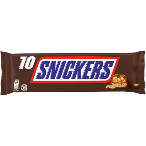 10 Pieces SNICKERS Single Bar - 50 g
