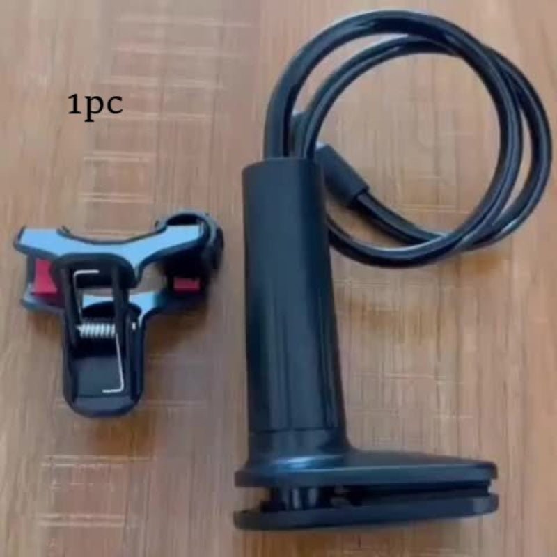 A 1pc Spiral Base Lazy Phone And Tablet Stand, Suitable for Use As a Phone Holder, Bedside Stand, Overhead Shooting Stand, And a Lazy Stand for Use in Bed. This Stand Features 360° Full Rotation Wheels