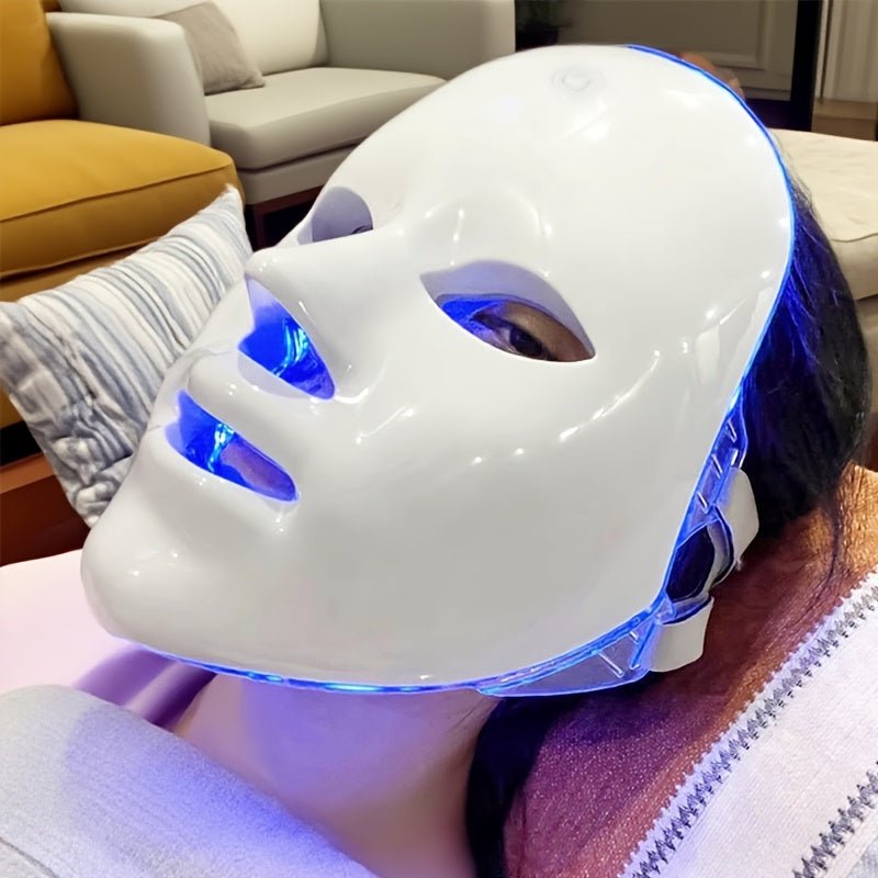 A 7 - color Facial Mask Machine, Portable Facial Care Device, Home Beauty Care Tool, USB Charging, Suitable As A Gift For Girlfriend And Valentine'S Day Gift
