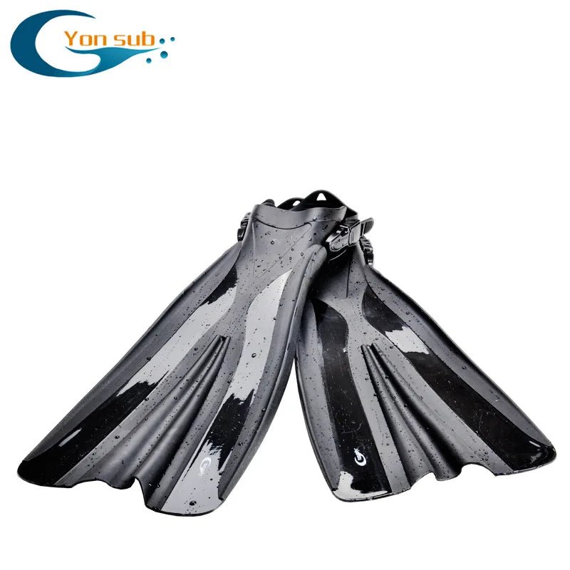 Adult Flexible Comfort TPR Non - Slip Adjustable Silicone Water Sports Diving Fins Professional Snorkeling Beach Swim Flippers