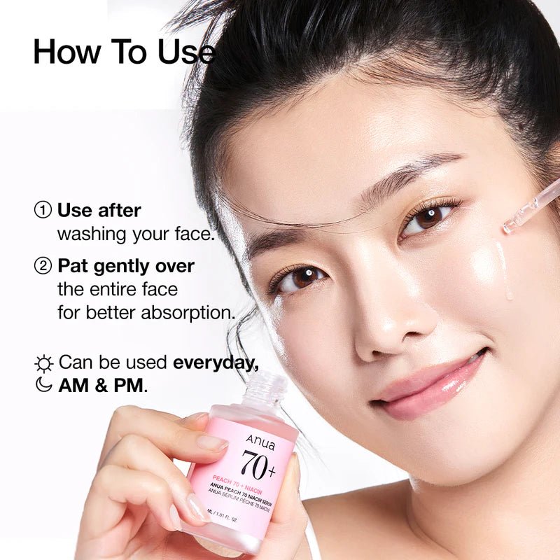 Anua Peach 70% Niacinamide K - Beauty Serum
