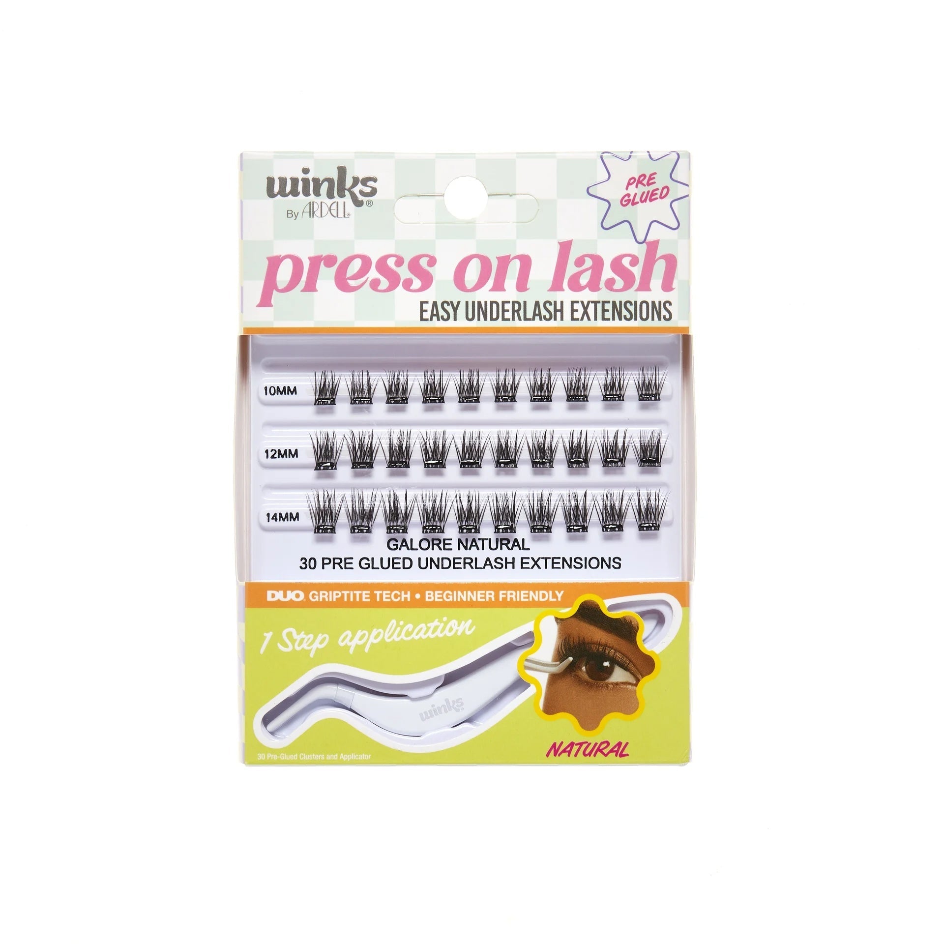 Ardell Winks Press On Underlash Extensions Galore Natural 30 pcs
