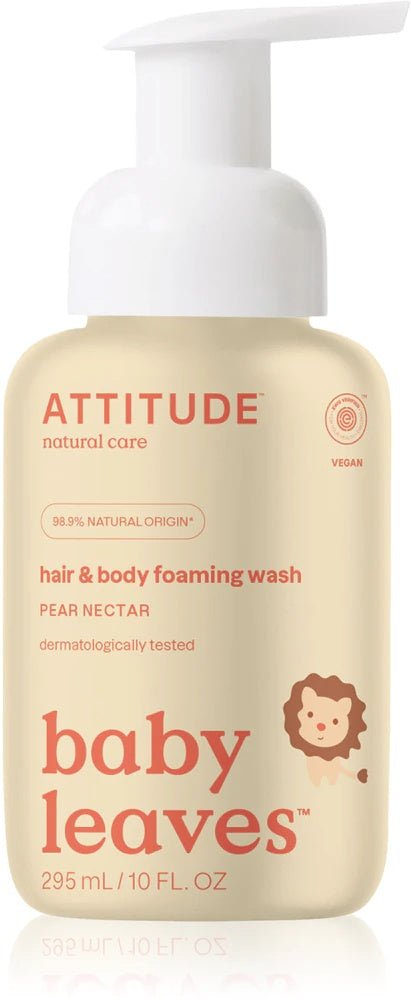 Attitude Baby Leaves Pear Nectar Washing Foam 2 - in - 1