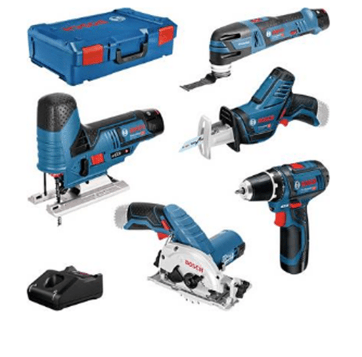 Bosch 5 TOOL KIT 12V GSR/GST/GOP/GKS/GSA 3X3 XLB - Lolli World Marketplace