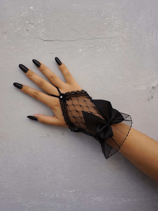 Bow Decor Fingerless Gloves - Lolli World Marketplace