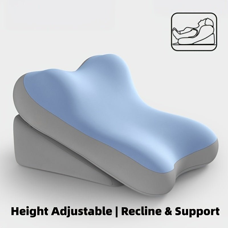 Care Cushion, Turning Aid, Memory Foam Back Support Cushion for Sitting up in Bed, 2pcs Set of Adjustable Bed Wedge Pillows, Suitable for Comfortable Reading Support for the Back and Neck, Multifunctional Lumbar Cushion for Gaming and Relaxation