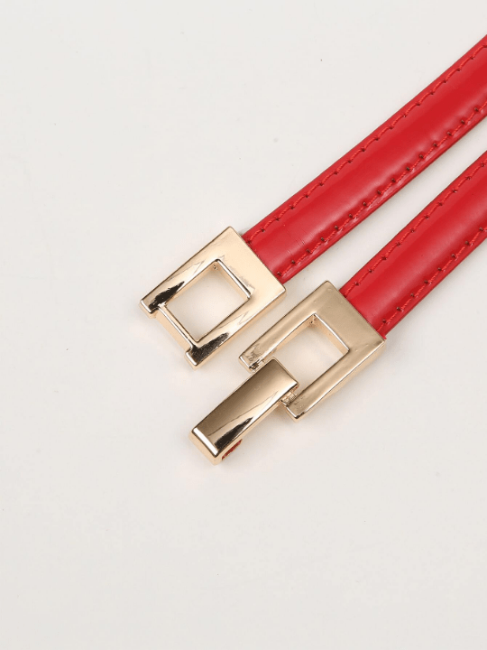 Chain Design Symmetrical Buckle Belt - Lolli World Marketplace