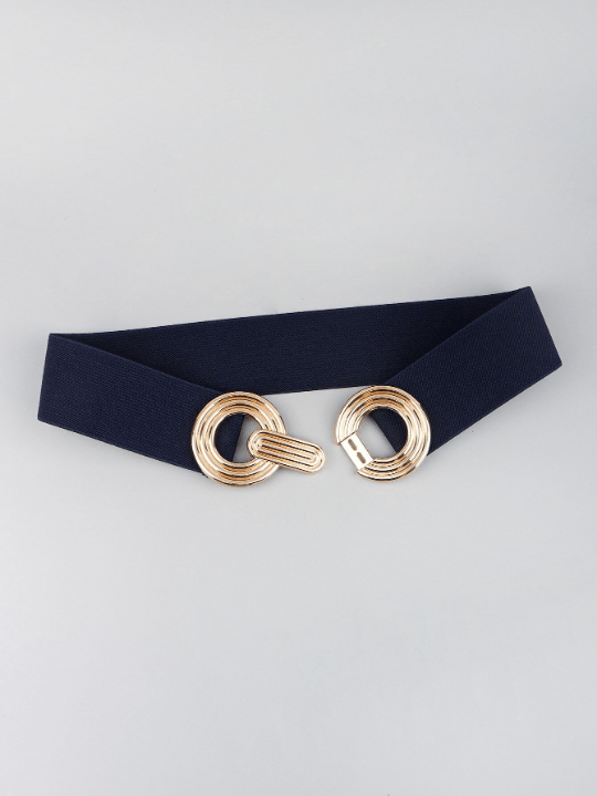 Circle Decor Symmetrical Buckle Elastic Belt - Lolli World Marketplace