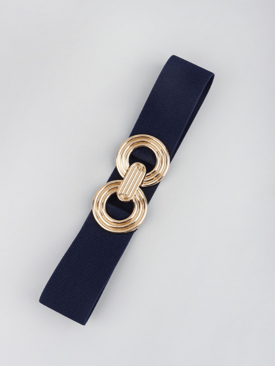 Circle Decor Symmetrical Buckle Elastic Belt - Lolli World Marketplace