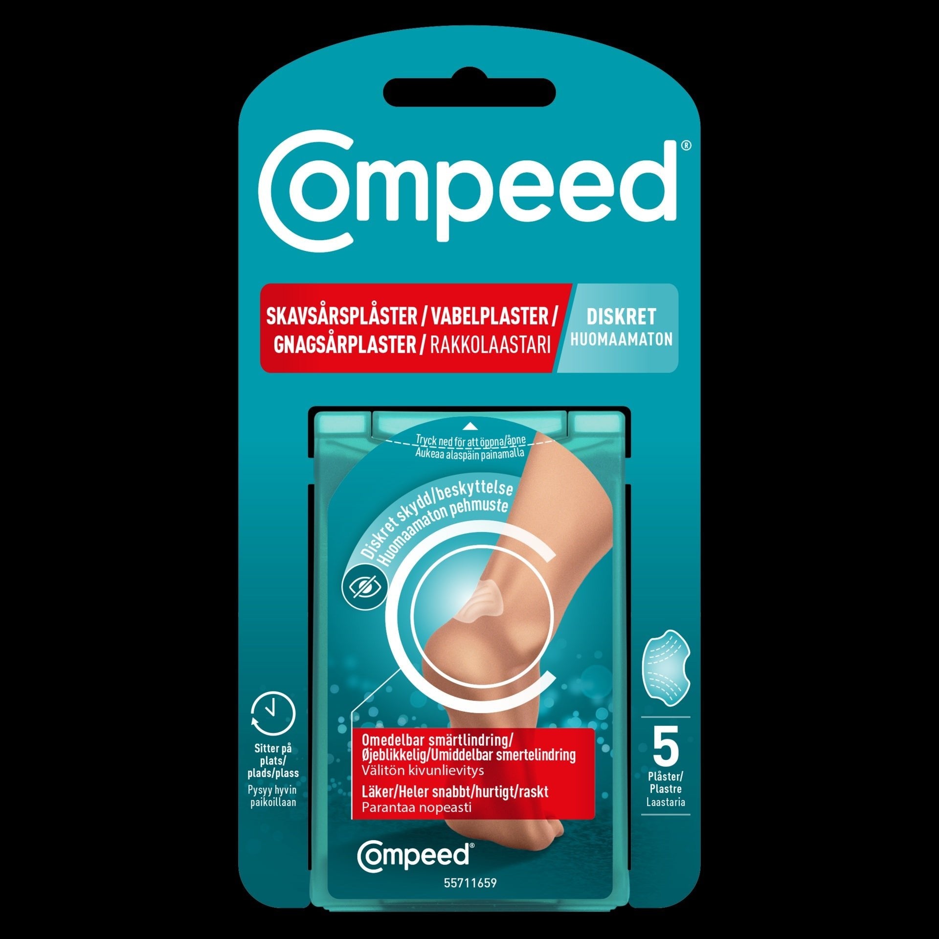 COMPEED Abrasion Plaster Discreet 5 pcs