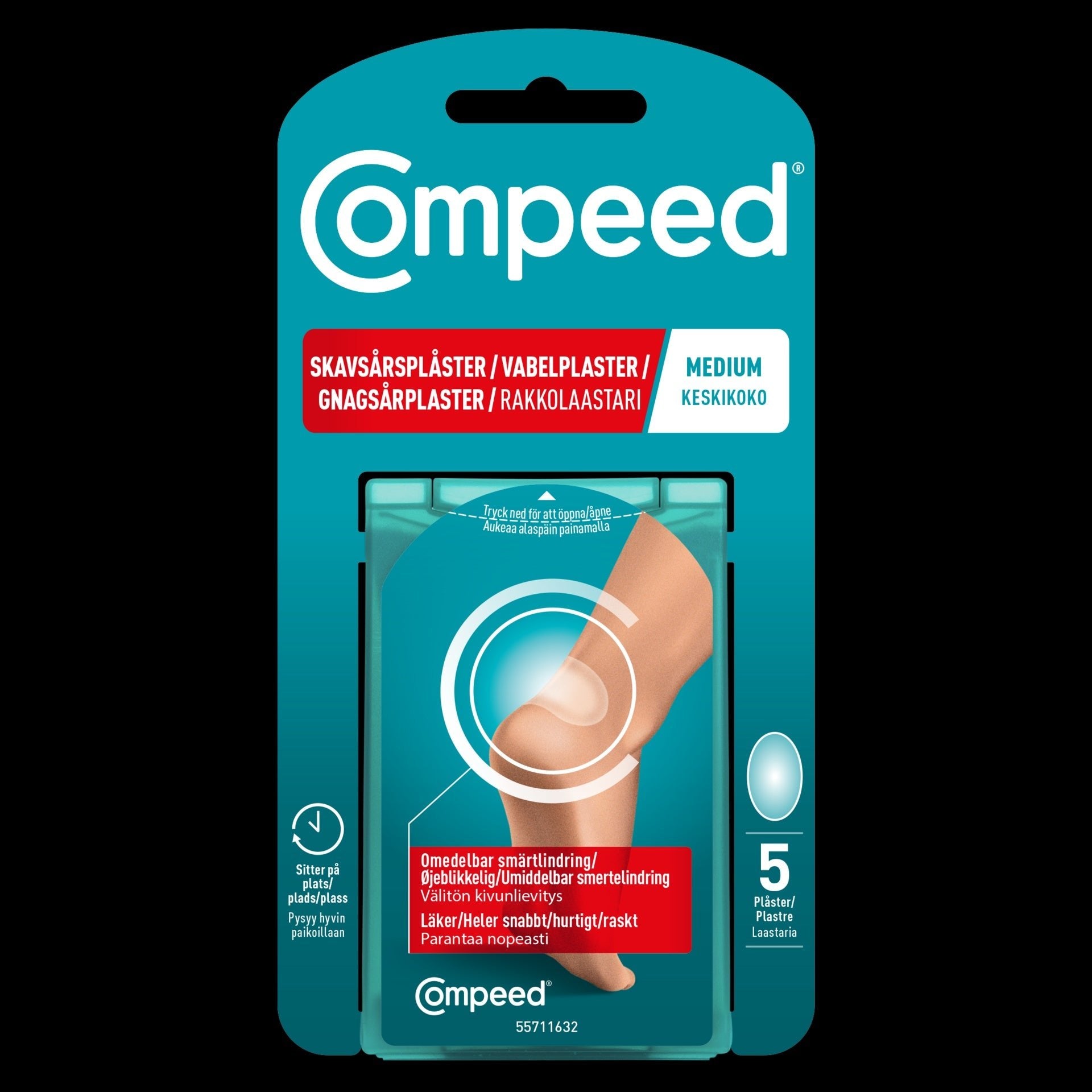 COMPEED Abrasion Plaster Medium 5 pcs